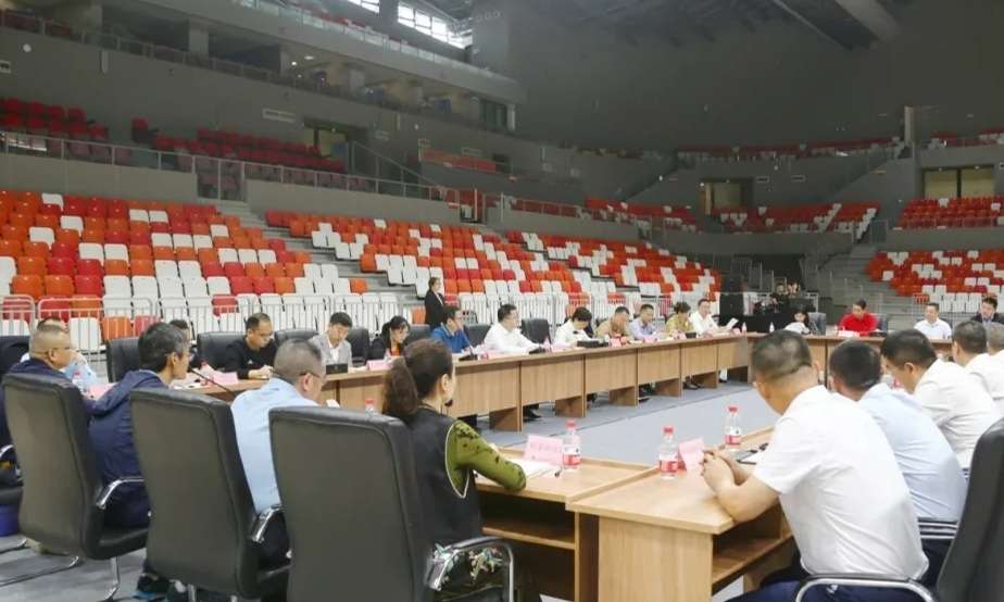 姜雪松主持召开合川体育中心项目竣工联合验收会议