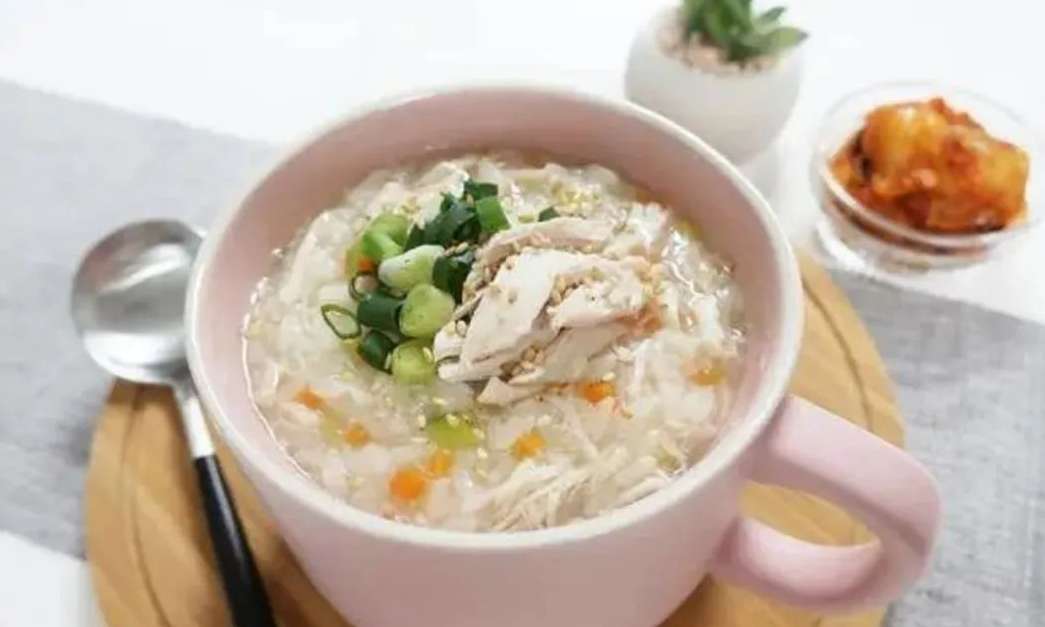 阴米鸡粥